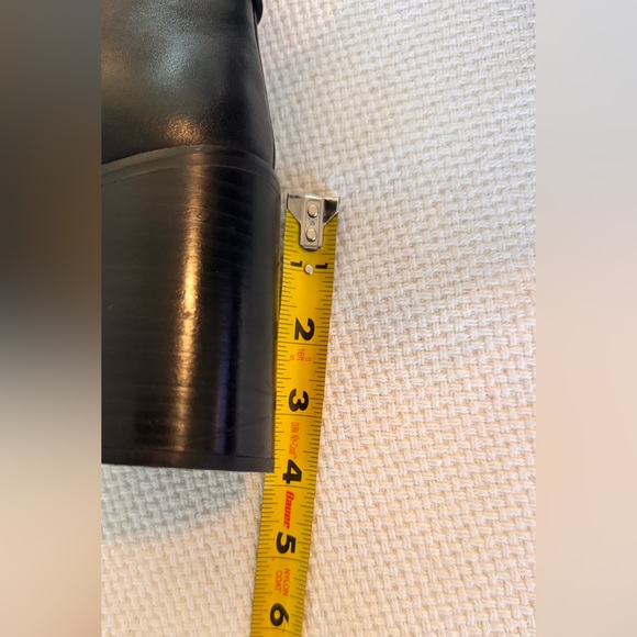 SEE BY CHLOE Chany Gold Buckle Black Leather Heeled Ankle Boots Booties Shoes - Picture 16 of 16